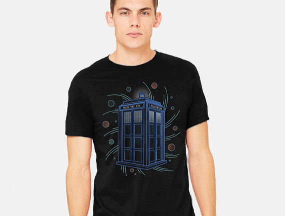 Neon Line-Art Time And Space Box