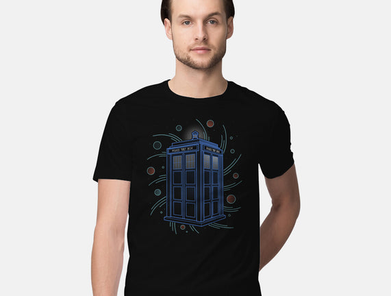 Neon Line-Art Time And Space Box