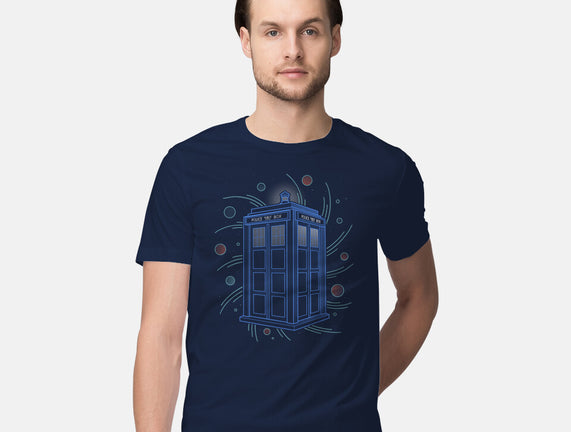 Neon Line-Art Time And Space Box