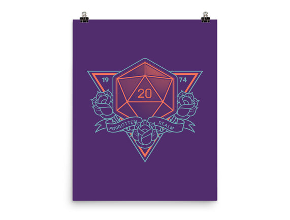Neon Hipster Critical Dice