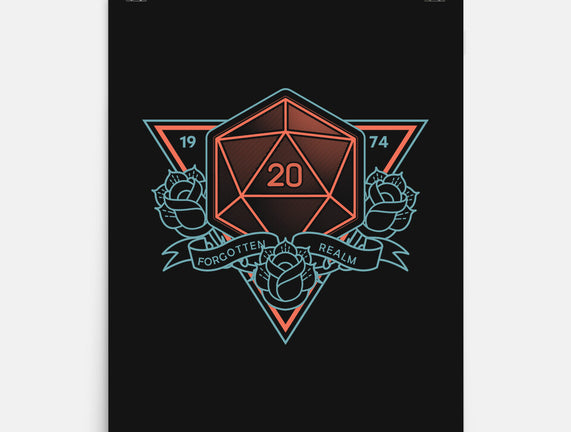 Neon Hipster Critical Dice