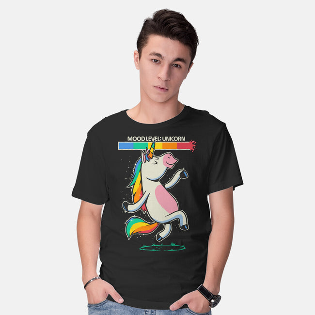 Mood Level Unicorn-Mens-Basic-Tee-Popnotic