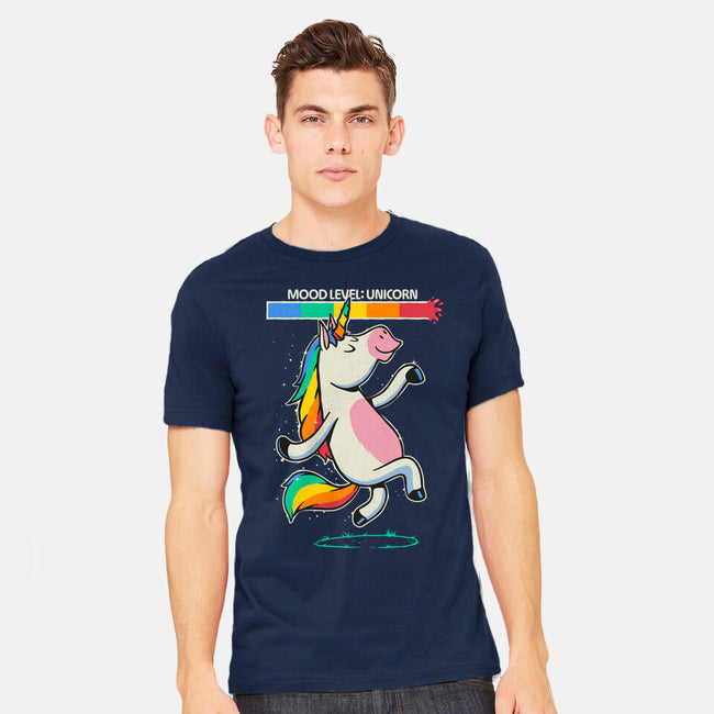 Mood Level Unicorn-Mens-Heavyweight-Tee-Popnotic