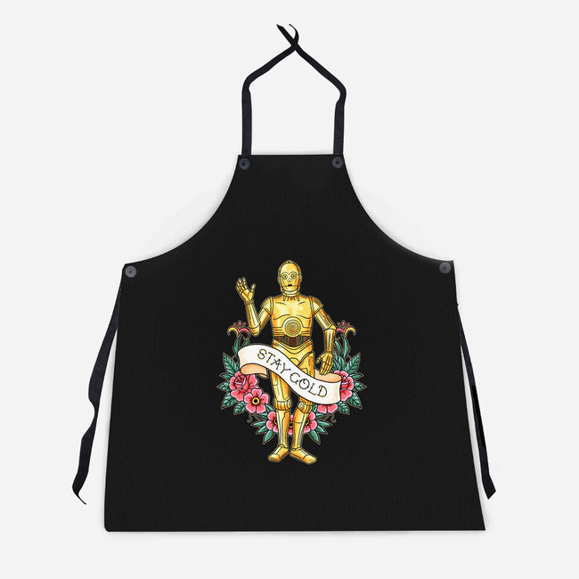 Stay Good Stay Gold-Unisex-Kitchen-Apron-P1yu5h