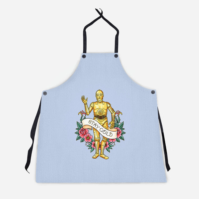 Stay Good Stay Gold-Unisex-Kitchen-Apron-P1yu5h