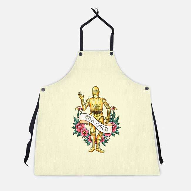Stay Good Stay Gold-Unisex-Kitchen-Apron-P1yu5h