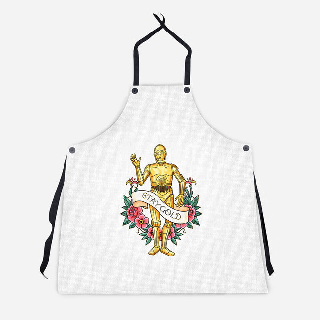 Stay Good Stay Gold-Unisex-Kitchen-Apron-P1yu5h