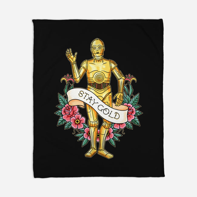 Stay Good Stay Gold-None-Fleece-Blanket-P1yu5h