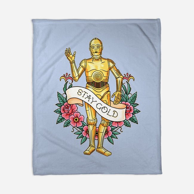 Stay Good Stay Gold-None-Fleece-Blanket-P1yu5h