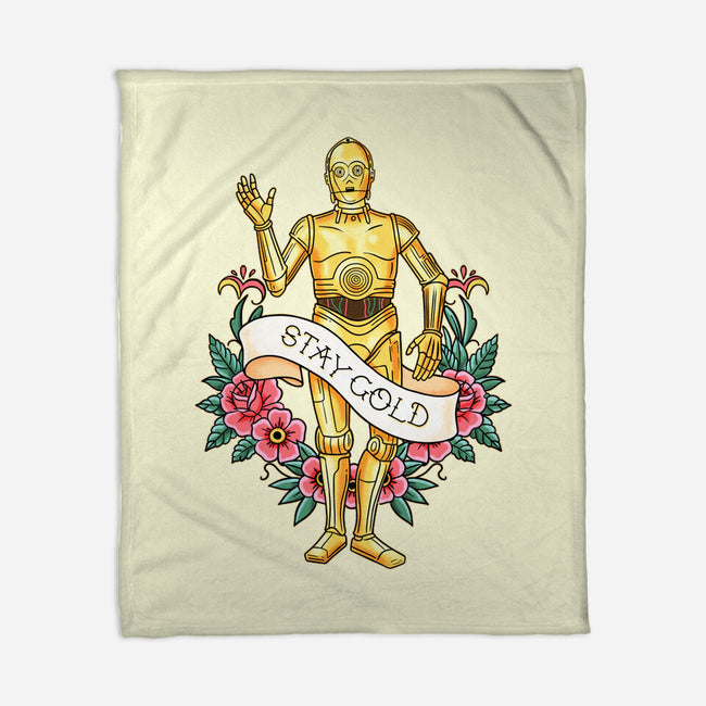 Stay Good Stay Gold-None-Fleece-Blanket-P1yu5h