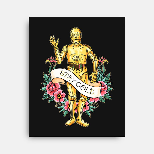 Stay Good Stay Gold-None-Stretched-Canvas-P1yu5h