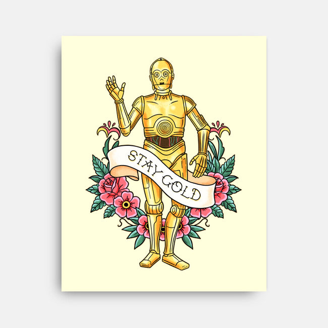 Stay Good Stay Gold-None-Stretched-Canvas-P1yu5h