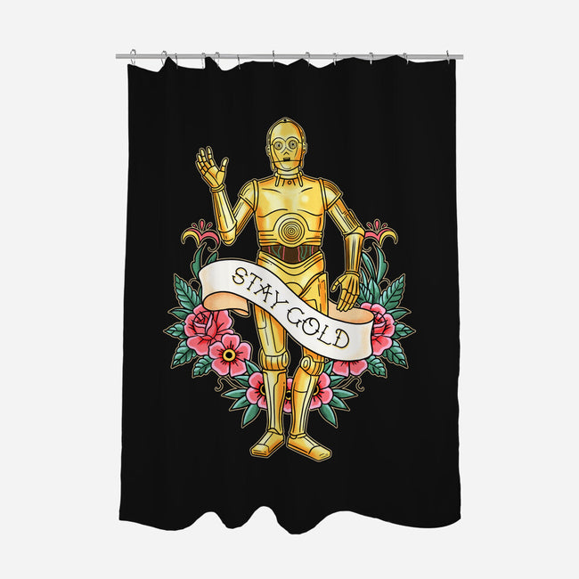 Stay Good Stay Gold-None-Polyester-Shower Curtain-P1yu5h