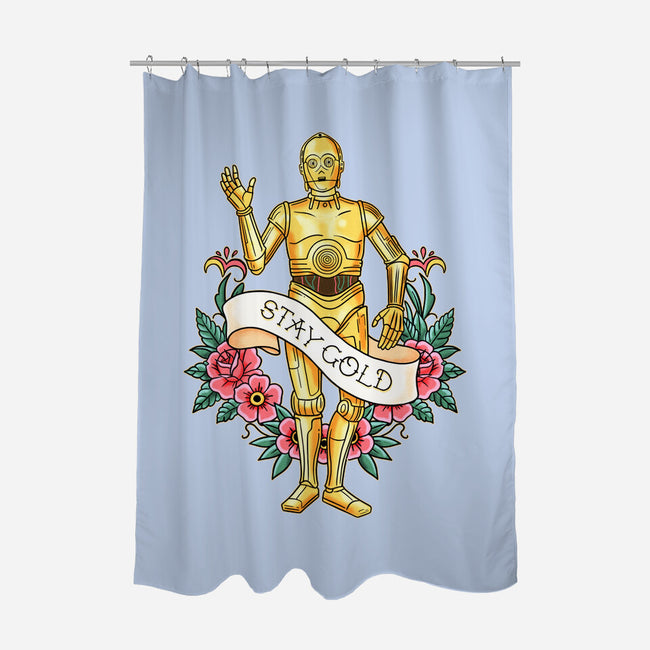 Stay Good Stay Gold-None-Polyester-Shower Curtain-P1yu5h