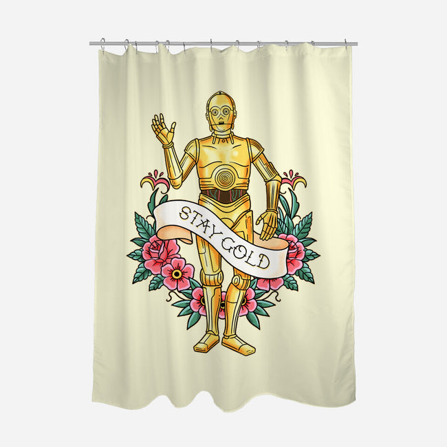 Stay Good Stay Gold-None-Polyester-Shower Curtain-P1yu5h