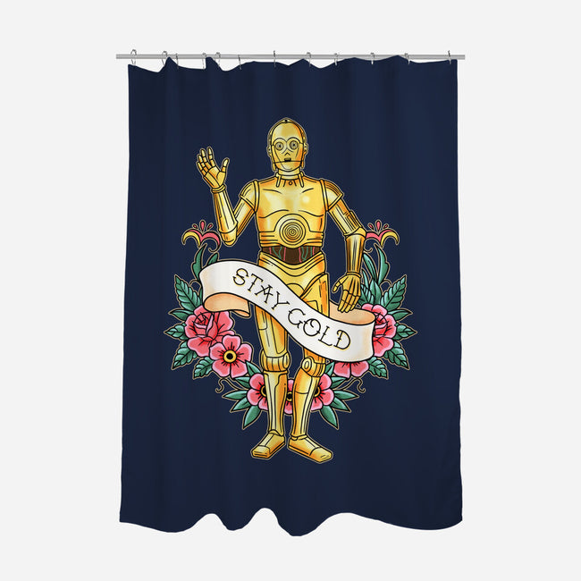 Stay Good Stay Gold-None-Polyester-Shower Curtain-P1yu5h