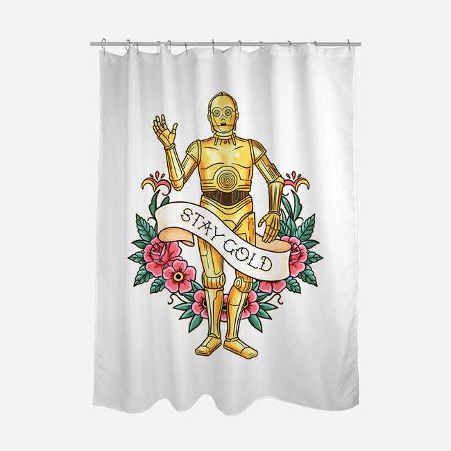 Stay Good Stay Gold-None-Polyester-Shower Curtain-P1yu5h