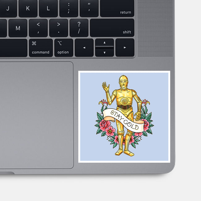 Stay Good Stay Gold-None-Glossy-Sticker-P1yu5h