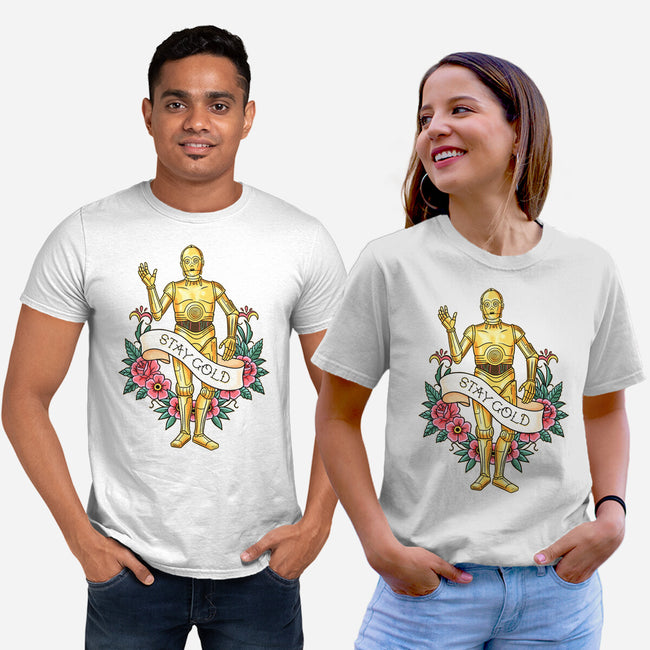 Stay Good Stay Gold-Unisex-Basic-Tee-P1yu5h