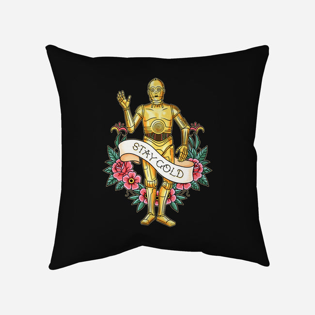 Stay Good Stay Gold-None-Removable Cover w Insert-Throw Pillow-P1yu5h