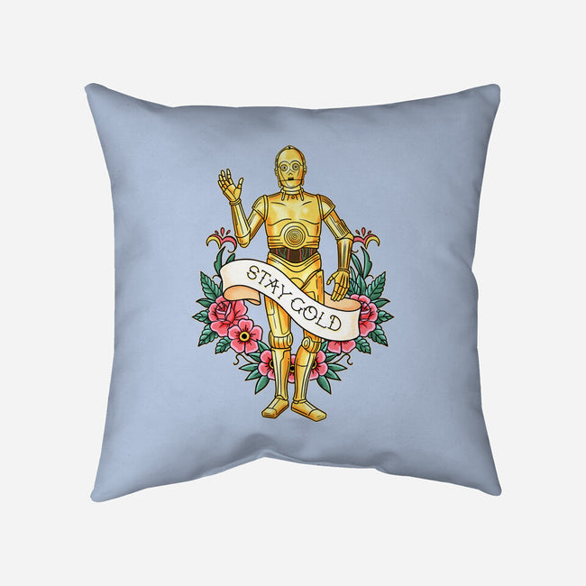 Stay Good Stay Gold-None-Removable Cover w Insert-Throw Pillow-P1yu5h