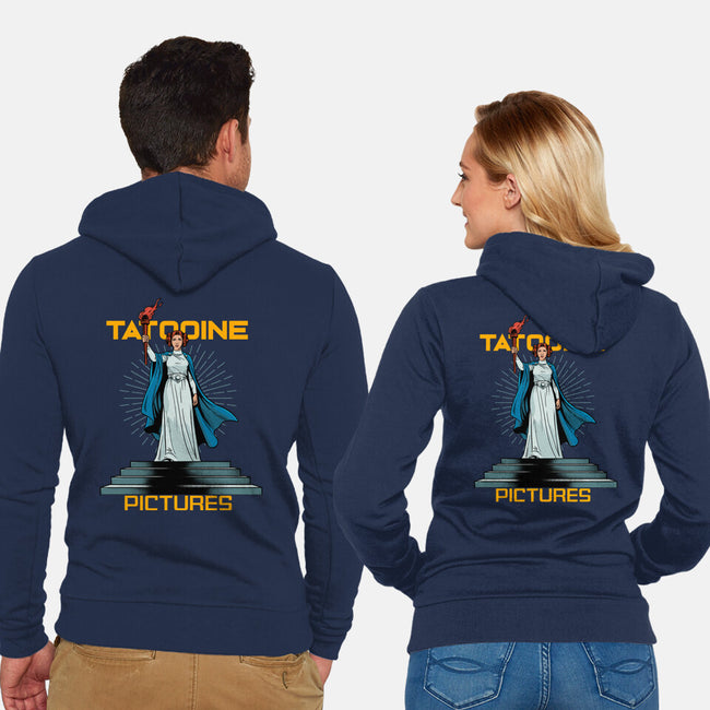 Tatooine Pictures-Unisex-Zip-Up-Sweatshirt-P1yu5h