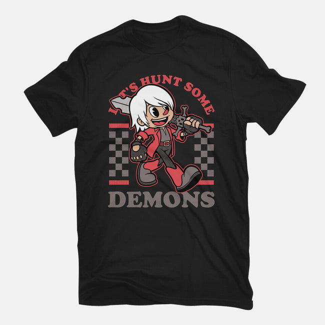 Game Mascot Devil Hunter-Mens-Basic-Tee-Studio Mootant