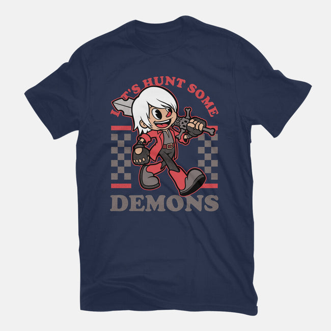 Game Mascot Devil Hunter-Mens-Basic-Tee-Studio Mootant
