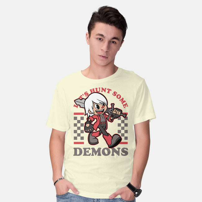 Game Mascot Devil Hunter-Mens-Basic-Tee-Studio Mootant