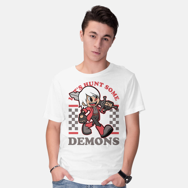 Game Mascot Devil Hunter-Mens-Basic-Tee-Studio Mootant