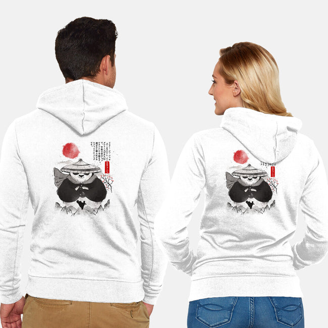 Po The Dragon Warrior-Unisex-Zip-Up-Sweatshirt-grevalra