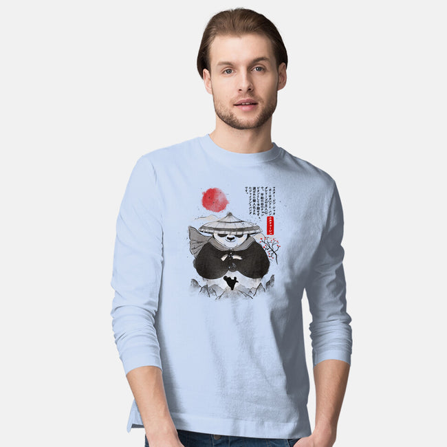 Po The Dragon Warrior-Mens-Long Sleeved-Tee-grevalra