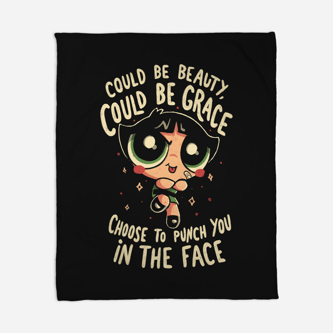 Choose To Punch You In The Face-None-Fleece-Blanket-Arigatees