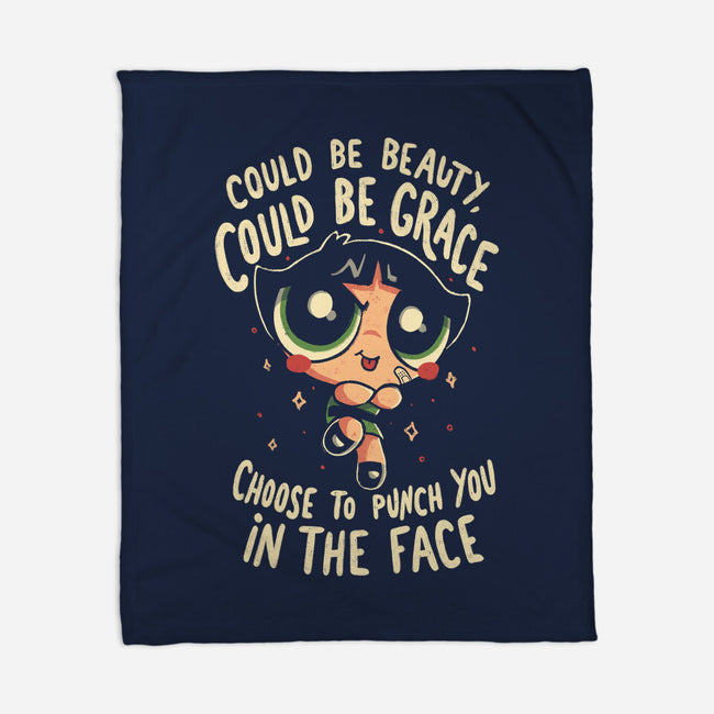 Choose To Punch You In The Face-None-Fleece-Blanket-Arigatees