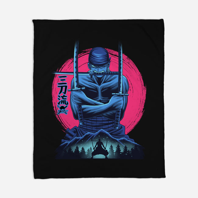 Three Swords Pirate-None-Fleece-Blanket-rmatix