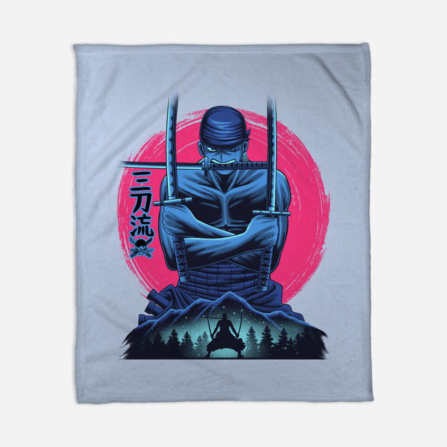 Three Swords Pirate-None-Fleece-Blanket-rmatix
