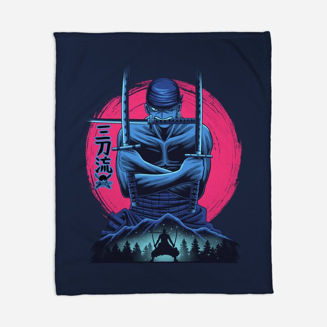 Three Swords Pirate-None-Fleece-Blanket-rmatix