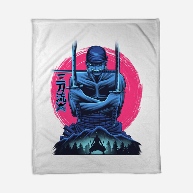 Three Swords Pirate-None-Fleece-Blanket-rmatix