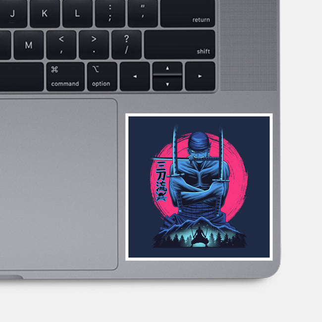 Three Swords Pirate-None-Glossy-Sticker-rmatix