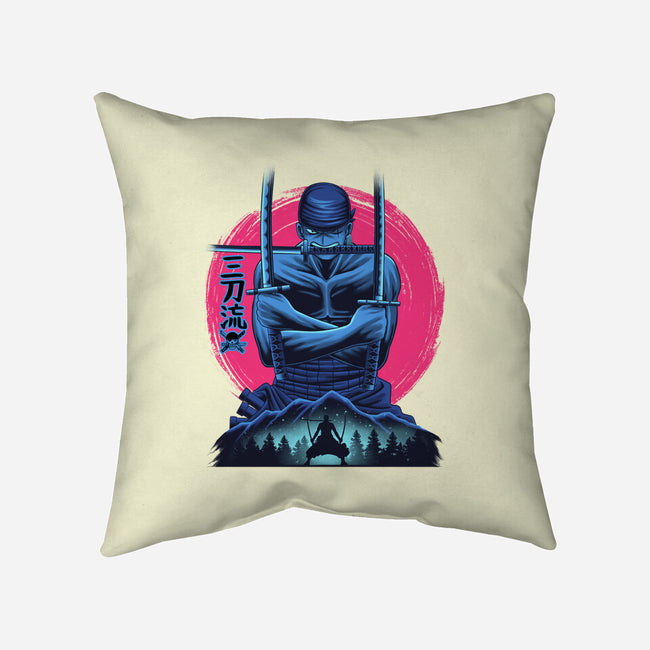 Three Swords Pirate-None-Removable Cover w Insert-Throw Pillow-rmatix