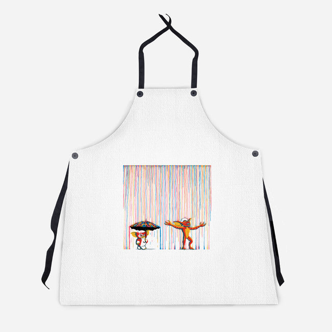 Colorful Rain-Unisex-Kitchen-Apron-Raffiti