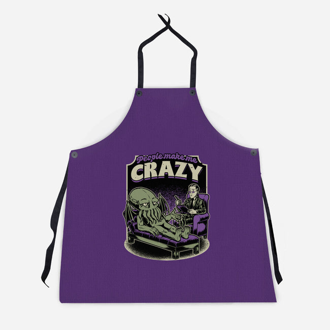 Lovecraft Cthulhu Therapy-Unisex-Kitchen-Apron-Studio Mootant