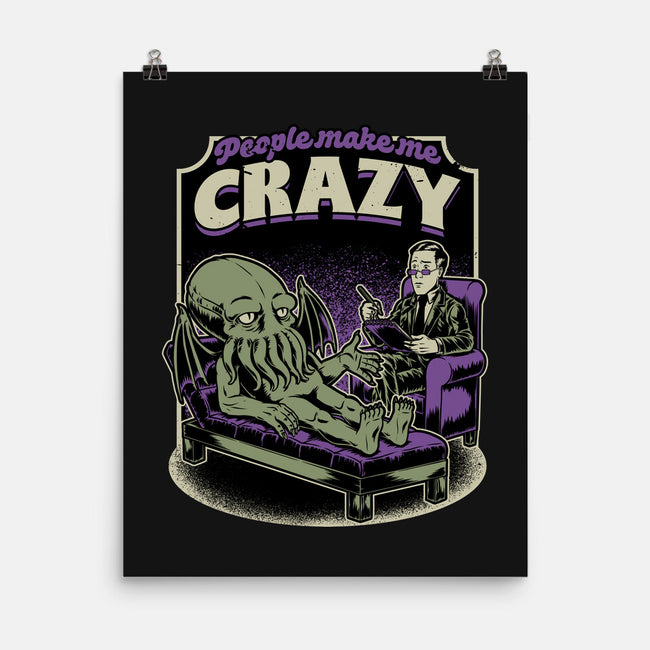 Lovecraft Cthulhu Therapy-None-Matte-Poster-Studio Mootant