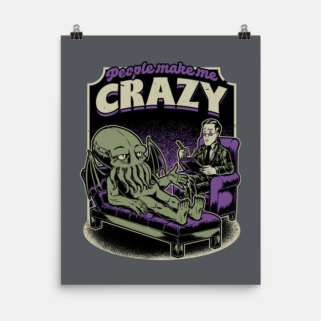 Lovecraft Cthulhu Therapy-None-Matte-Poster-Studio Mootant