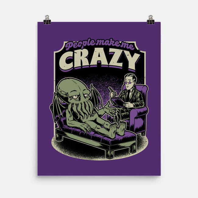 Lovecraft Cthulhu Therapy-None-Matte-Poster-Studio Mootant