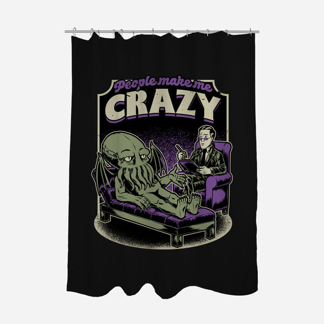Lovecraft Cthulhu Therapy-None-Polyester-Shower Curtain-Studio Mootant