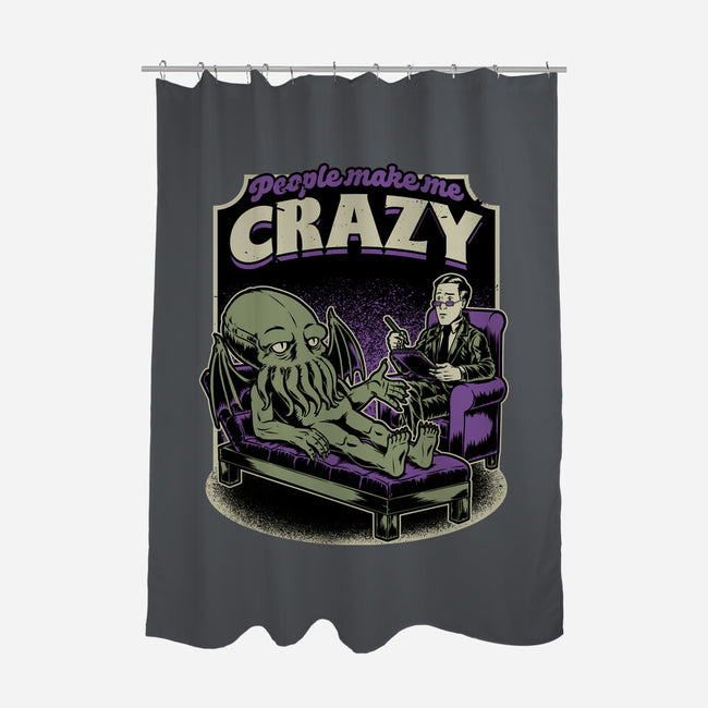 Lovecraft Cthulhu Therapy-None-Polyester-Shower Curtain-Studio Mootant