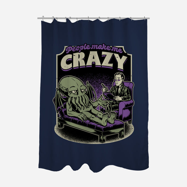 Lovecraft Cthulhu Therapy-None-Polyester-Shower Curtain-Studio Mootant