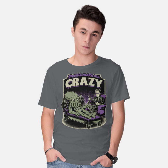 Lovecraft Cthulhu Therapy-Mens-Basic-Tee-Studio Mootant