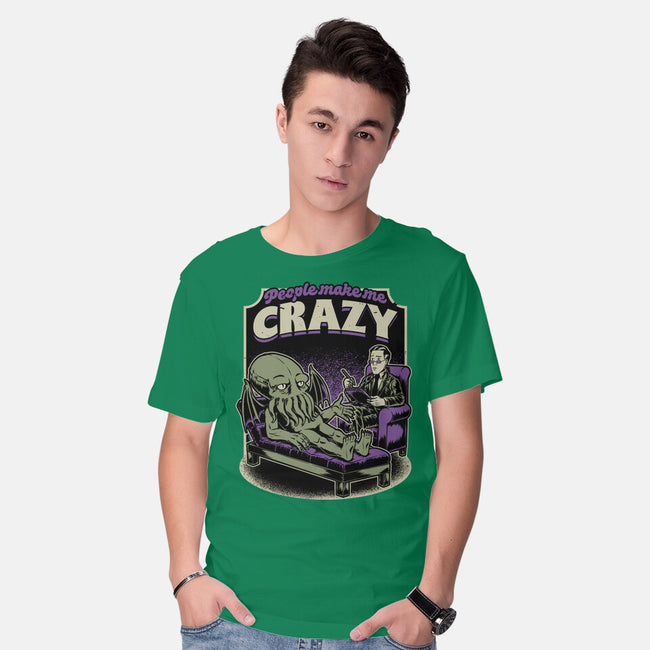 Lovecraft Cthulhu Therapy-Mens-Basic-Tee-Studio Mootant